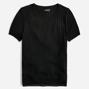 J. Crew Silk Blend Cropped Tee